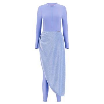 3-Piece Modest Swim Set Sky Blue