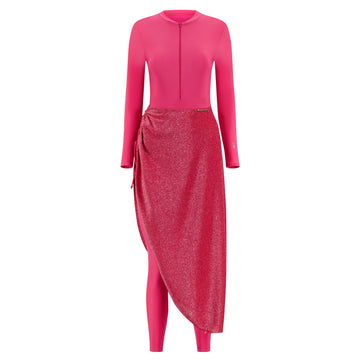 3-Piece Modest Swim Set Bordeaux